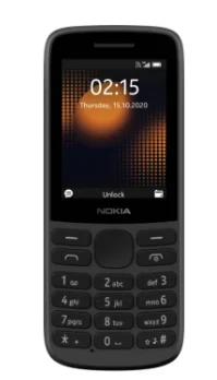 Nokia 215 4G Dual SIM Black — produktfoto